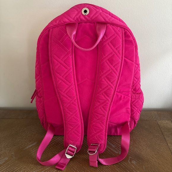 Vera Bradley Pink Campus Tech Quilted Large Backpack - Picture 3 of 7